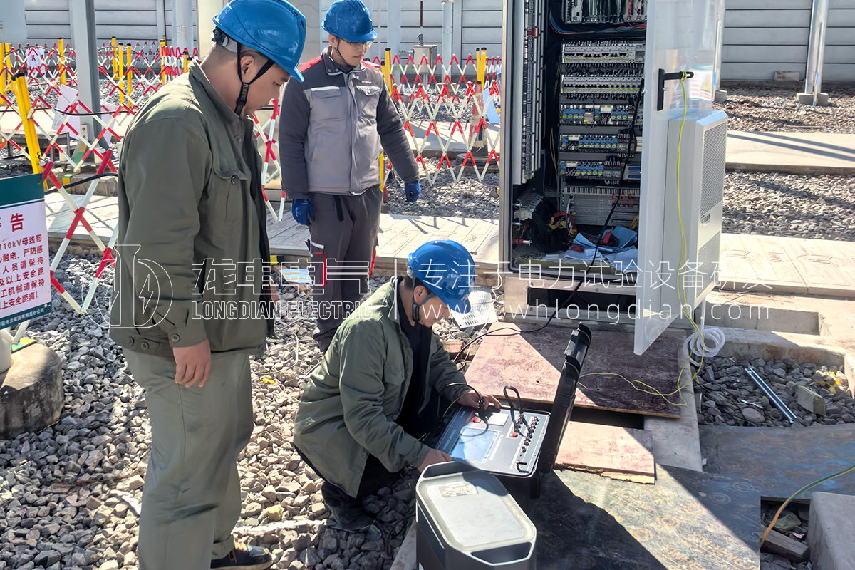 無線雙端接地GIS試驗現(xiàn)場